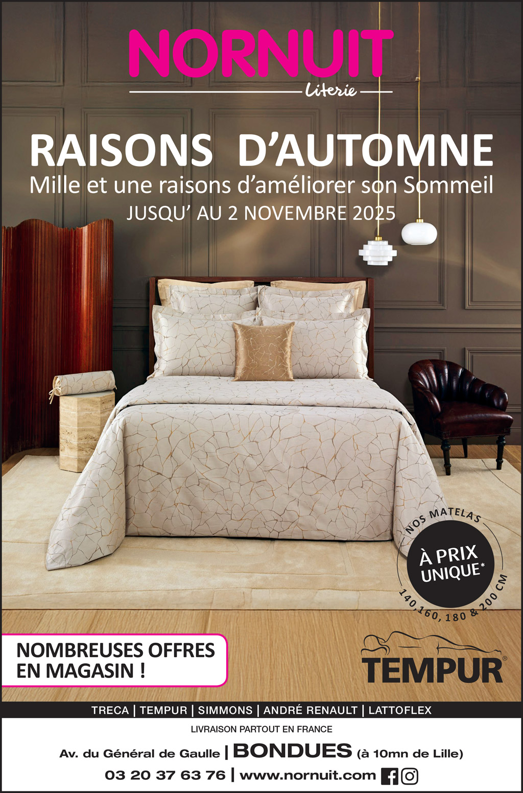 Opération Automne 2025 literie Lille